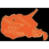 WEST VIRGINIA PIN WV STATE SHAPE PINS